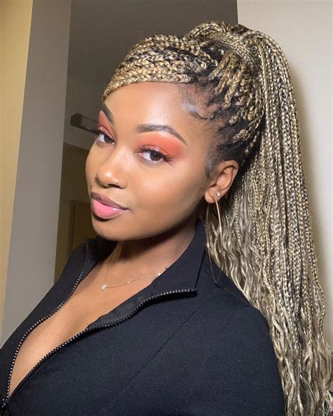 box braids styles|52 Creative Box Braid Hairstyles to Express Your Individuality